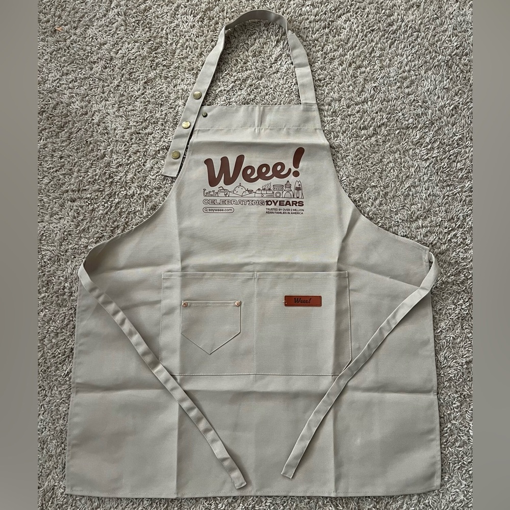 Classic Beige Weee! Kitchen Apron